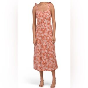 C&C California Linen Blend Ellis Dress